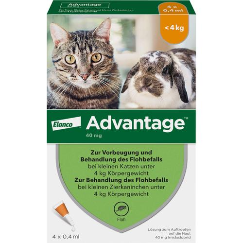 Advantage 40mg Katz+Zierka 4x0.4 ml Elanco Deutschland Gmbh bei onfy.de kaufen 09670096