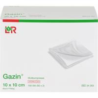 Gazin Mullkomp.10x10 cm Steril 8Fach null