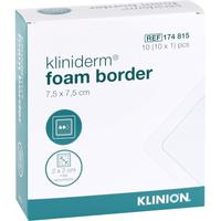 Kliniderm Foam Border 7.5x7.5cm Steril null