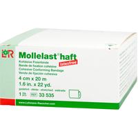 Mollelast Haft Latexfrei Weiß 4cm x 20M Gedehnt null
