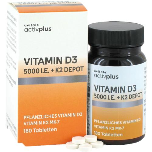 Activplus Vitamin D3 5000 I.e. + K2 Depot 180 St Avitale bei onfy.de kaufen 20119542