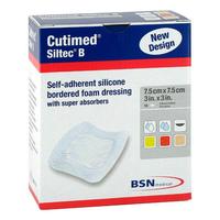 Cutimed Siltec B Schaumverb.7.5x7.5 cm M.haftr null