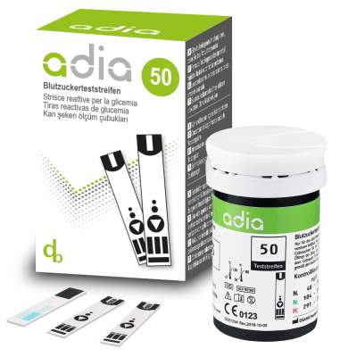 Adia Blutzuckerteststreifen 50 St diabetikerbedarf db bei onfy.de kaufen 11110447