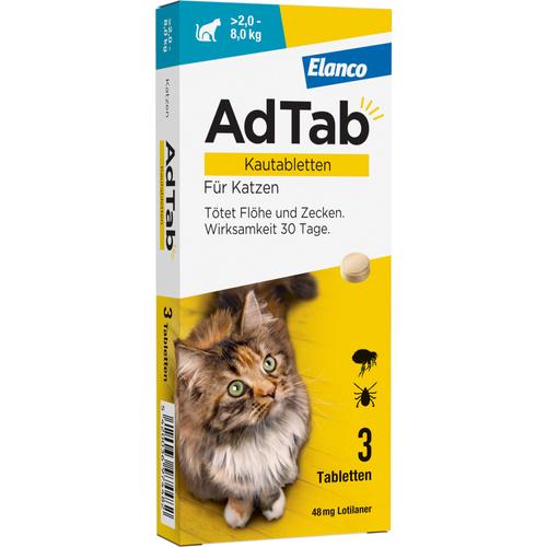 Adtab 48mg Katze 2-8kg 3 St Elanco Deutschland Gmbh bei onfy.de kaufen 18752723