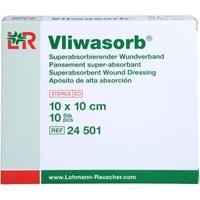 Vliwasorb Superabsorb.saugkomp.10x10 cm Steril null