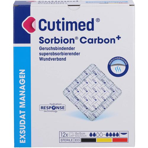 Cutimed Sorbion Carbon 15x15cm Steril 12 St BSN medical bei onfy.de kaufen 16792380