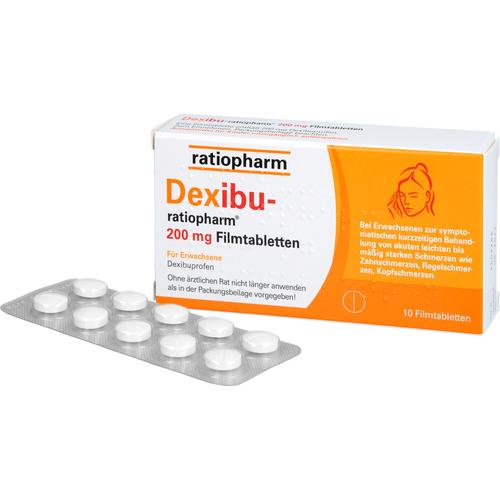 Dexibu-Ratiopharm 200 mg Filmtabletten 10 St ratiopharm bei onfy.de kaufen 19185108