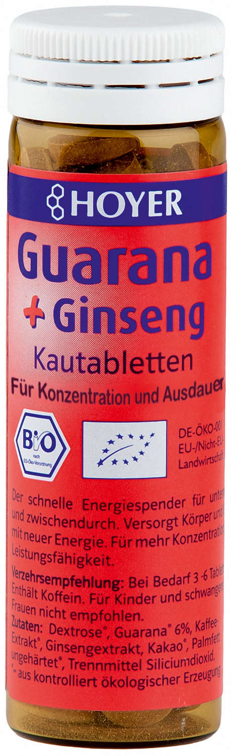 Hoyer Guarana & Ginseng Kautabletten 60 St HOYER bei onfy.de kaufen 05567556