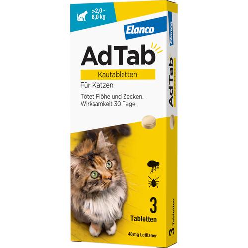 Adtab 48mg Katze 2-8kg 3 St Elanco Deutschland Gmbh bei onfy.de kaufen 18752723