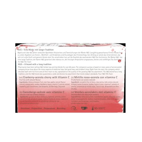 H&S Cranberry-Acerolakirsche mit Vitamin C 20x2.8 g H&S Tee - Gesellschaft bei onfy.de kaufen 17454283
