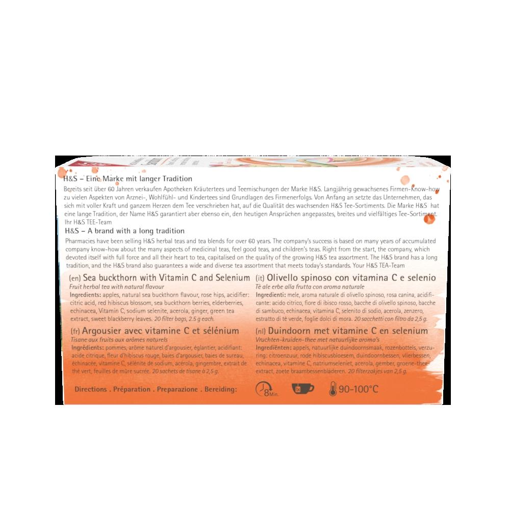 H&S Sanddorn mit Vitamin C und Selen 20x2.5 g H&S Tee - Gesellschaft bei onfy.de kaufen 17454314