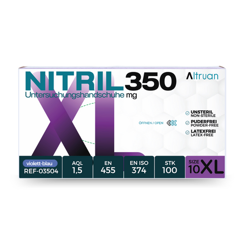 Altruan Nitril350 Viol.bl.unt.ust Latexf Puderf Xl 100 St BINGOLD bei onfy.de kaufen 20114556