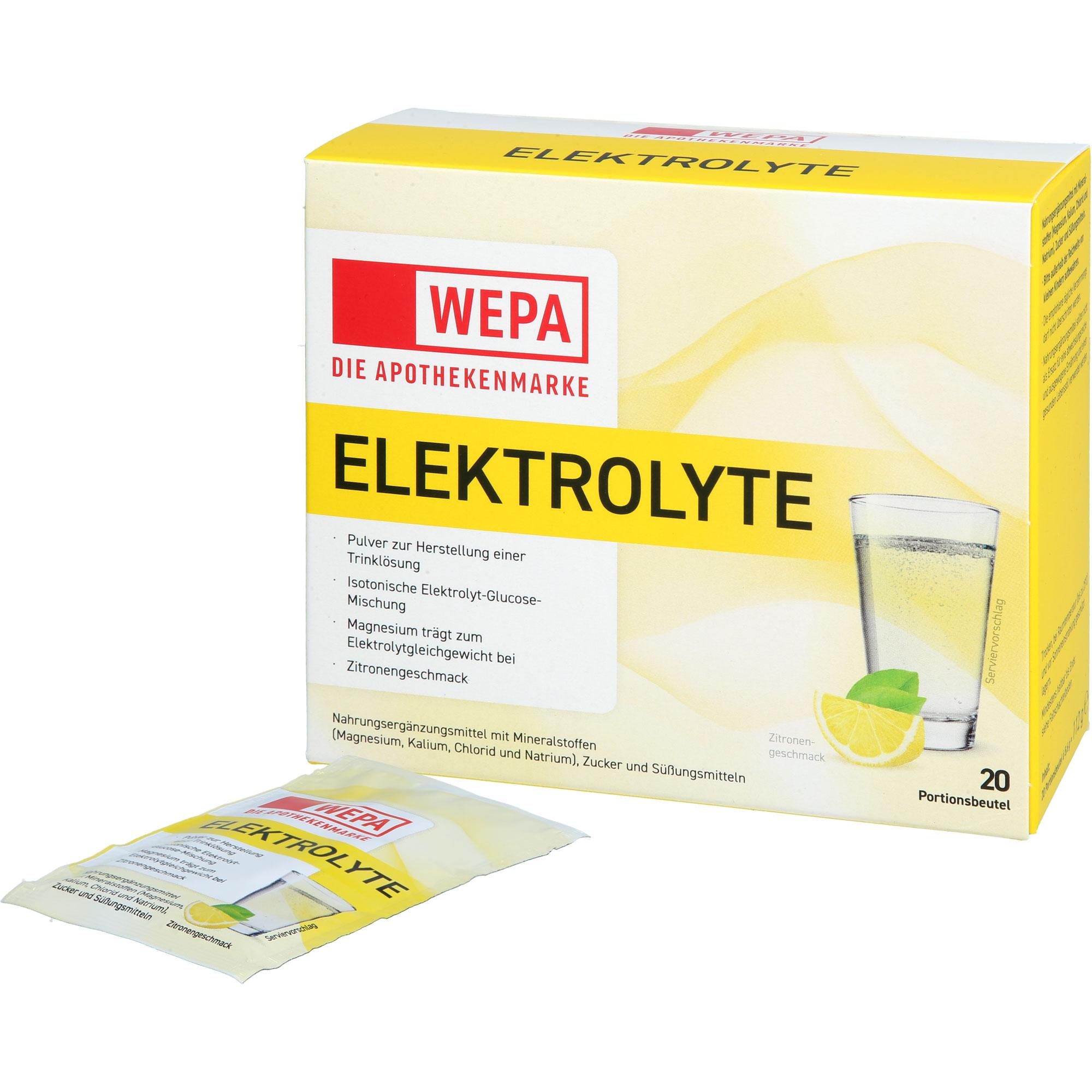 Wepa Elektrolyte Pulver Zitrone 20x5.6 g WEPA Apothekenbedarf bei onfy.de kaufen 19787310