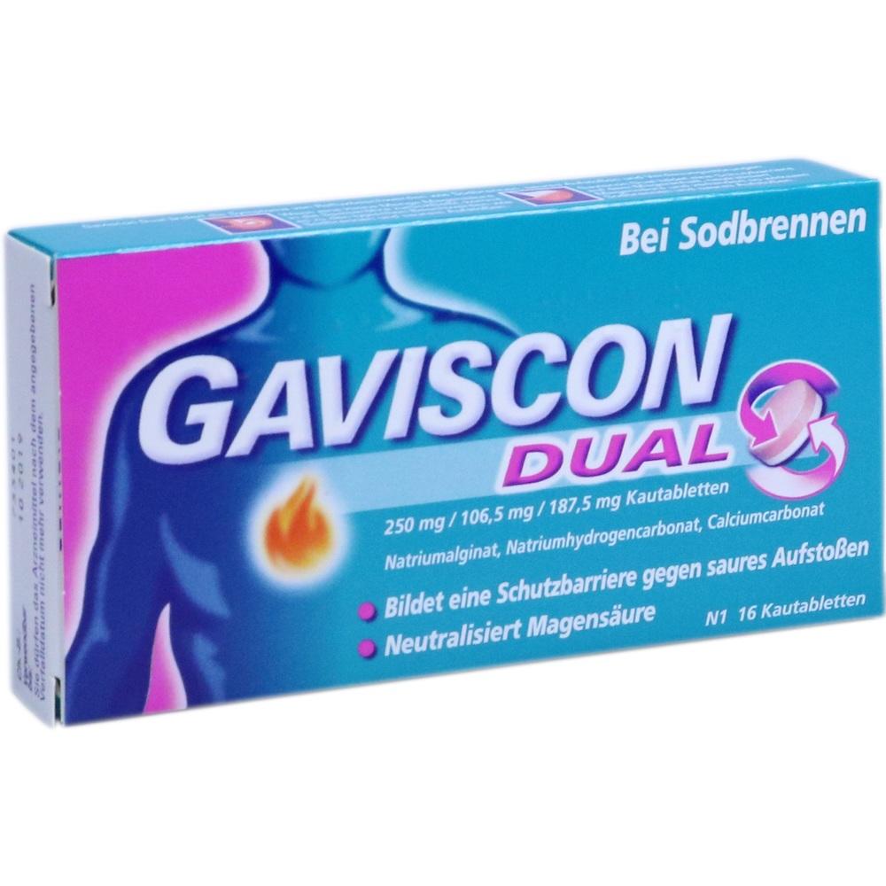 Gaviscon Dual 250mg/106.5mg/187.5mg null