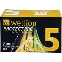 Wellion Protect pro Safety Pen-Needles 30 G 5 Mm