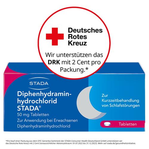 Diphenhydraminhydrochlorid Stada 50 mg Tabletten 20 St STADA Consumer Health Deutschland bei onfy.de kaufen 17542797