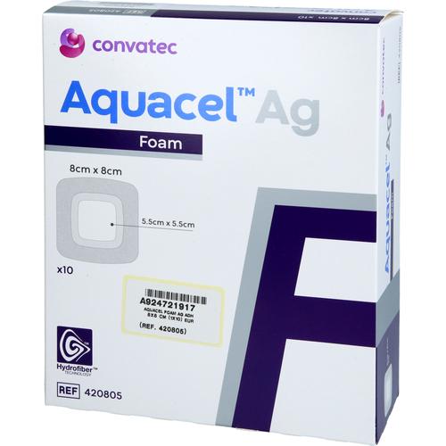 Aquacel Ag Foam Adhäsiv 8x8 cm Verband 10 St ToRa Pharma bei onfy.de kaufen 19166654