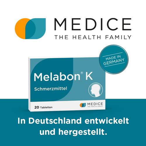 Melabon K bei Kopfschmerzen, Zahnschmerzen und Migräne 20 St MEDICE Arzneimittel Pütter bei onfy.de kaufen 04566980