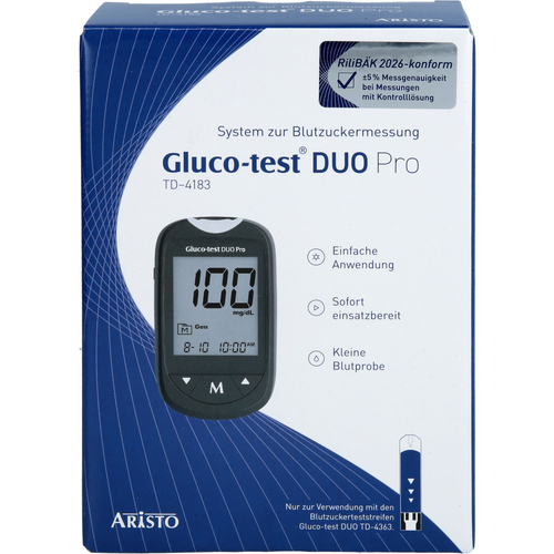 Gluco-Test Duo pro Set mg/Dl 1 St Aristo Pharma bei onfy.de kaufen 19782175