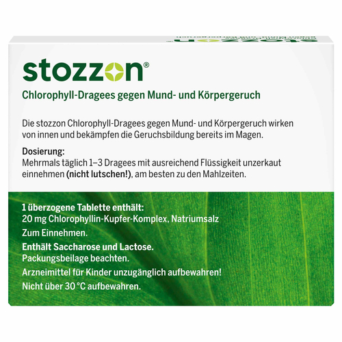 Stozzon Chlorophyll 40 St Queisser Pharma bei onfy.de kaufen 03538355