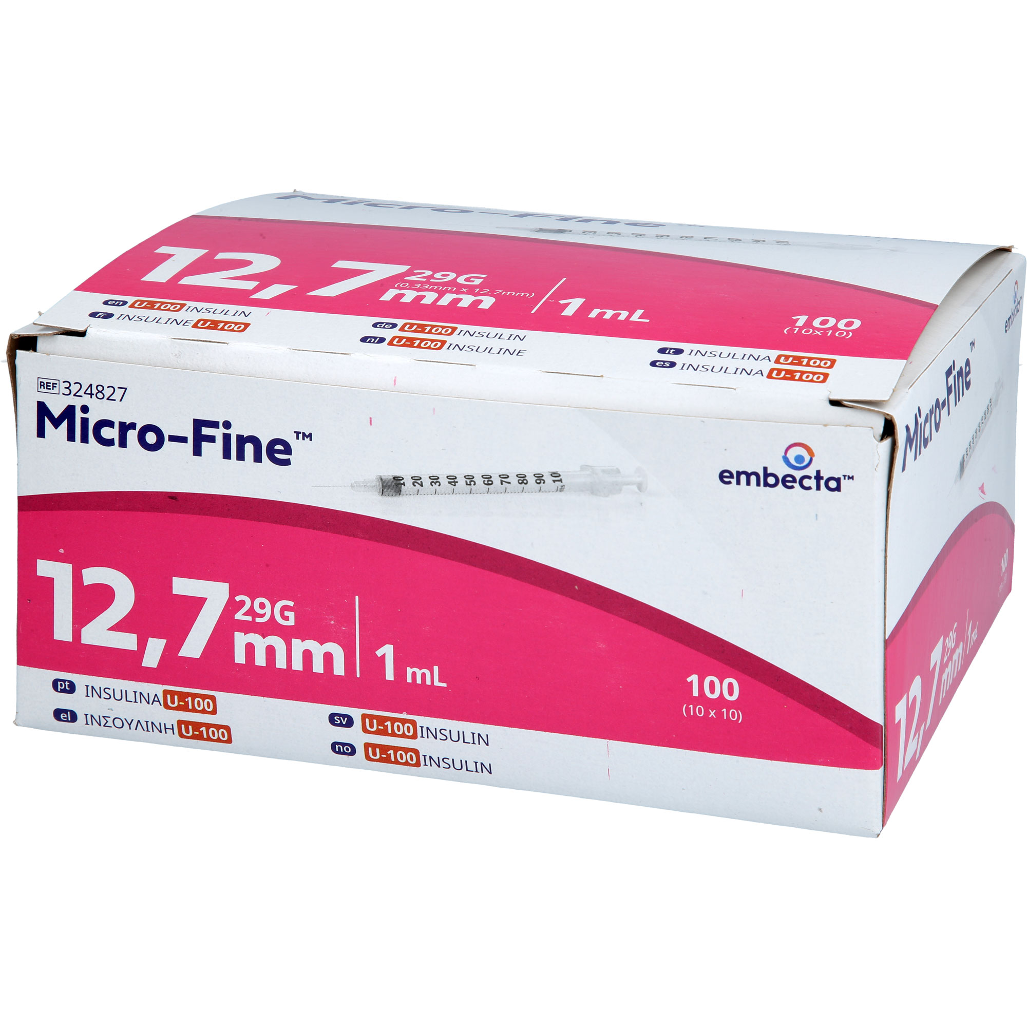 Micro-Fine Insulinspritze U100 12.7Mm 1.0ml 100 St embecta bei onfy.de kaufen 20539913