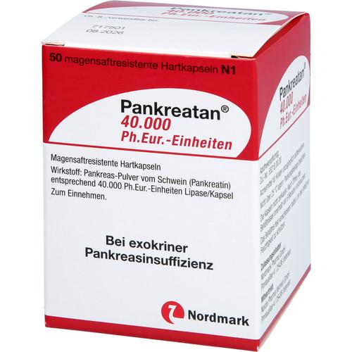 Pankreatan 40.000 Ph.eur.-Einheiten 50 St NORDMARK Pharma bei onfy.de kaufen 18676011