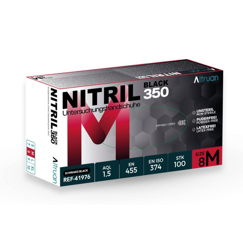 Altruan Nitril350 Black Unter.unst Latexf Puderf M 100 St BINGOLD bei onfy.de kaufen 20114504