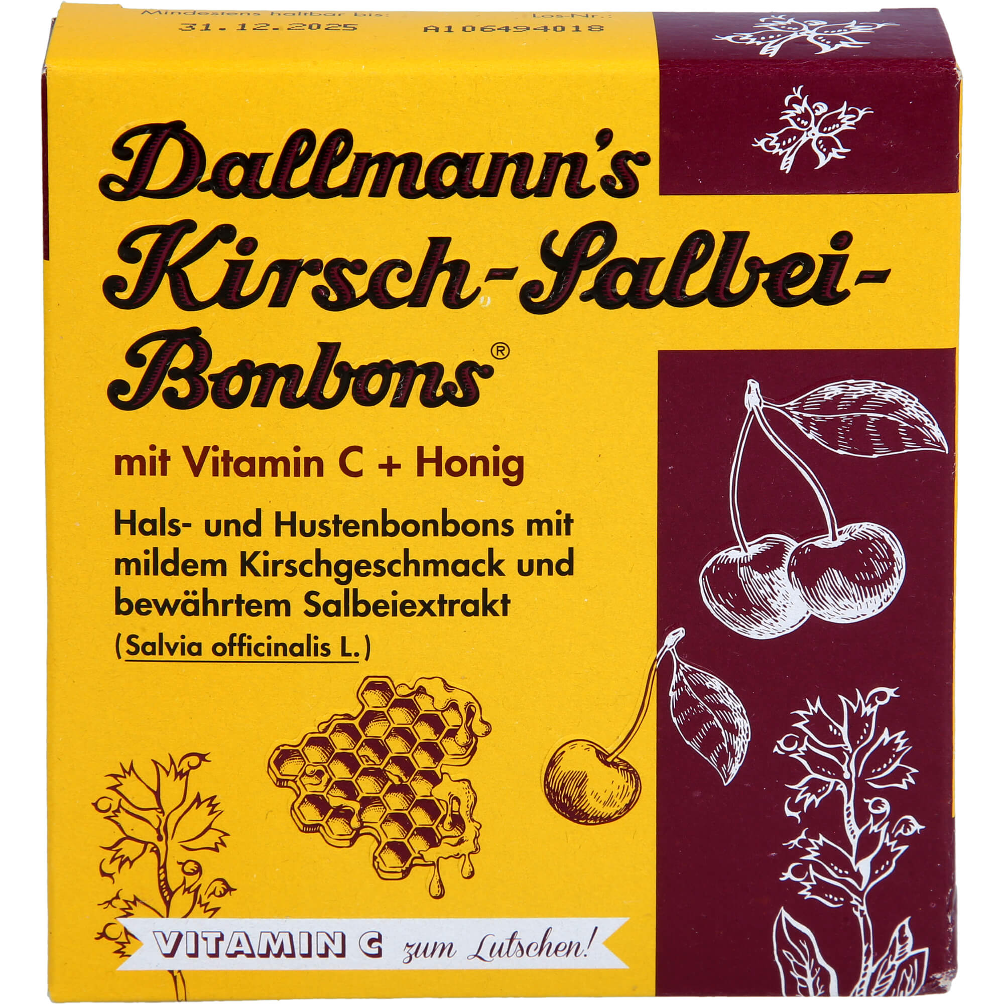 Dallmanns Kirsch Salbei Bonbons M.vitamin C+ Honig null