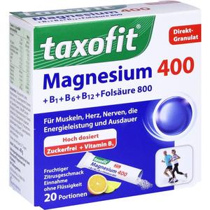 Taxofit Magnesium 400+ B1+ B6+ B12+ Folsäure 800 02597700