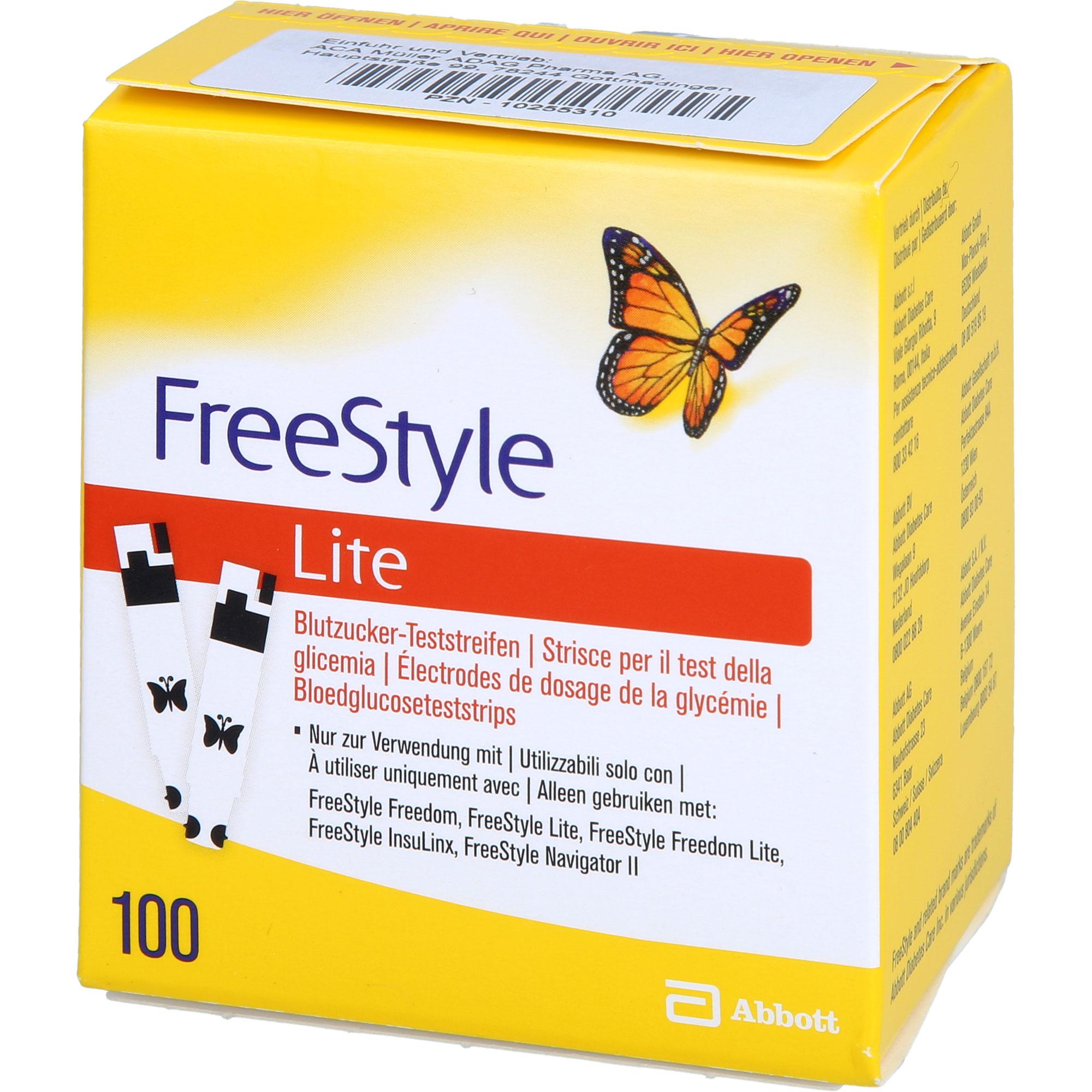 Freestyle Lite Blutzuckerteststreifen ohne Cod 100 St Abbott bei onfy.de kaufen 19399884