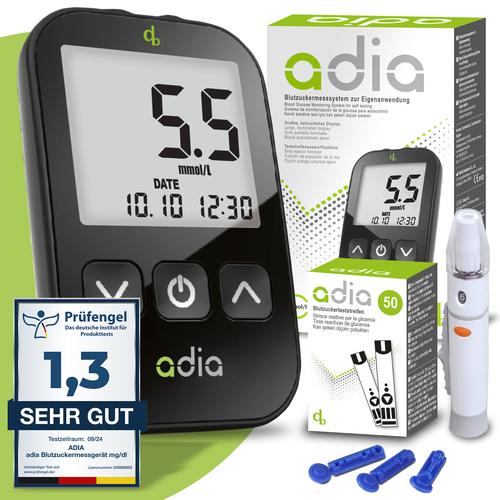 Adia Blutzuckermessgerät Set Mmol/L 1 St diabetikerbedarf db bei onfy.de kaufen 11110513