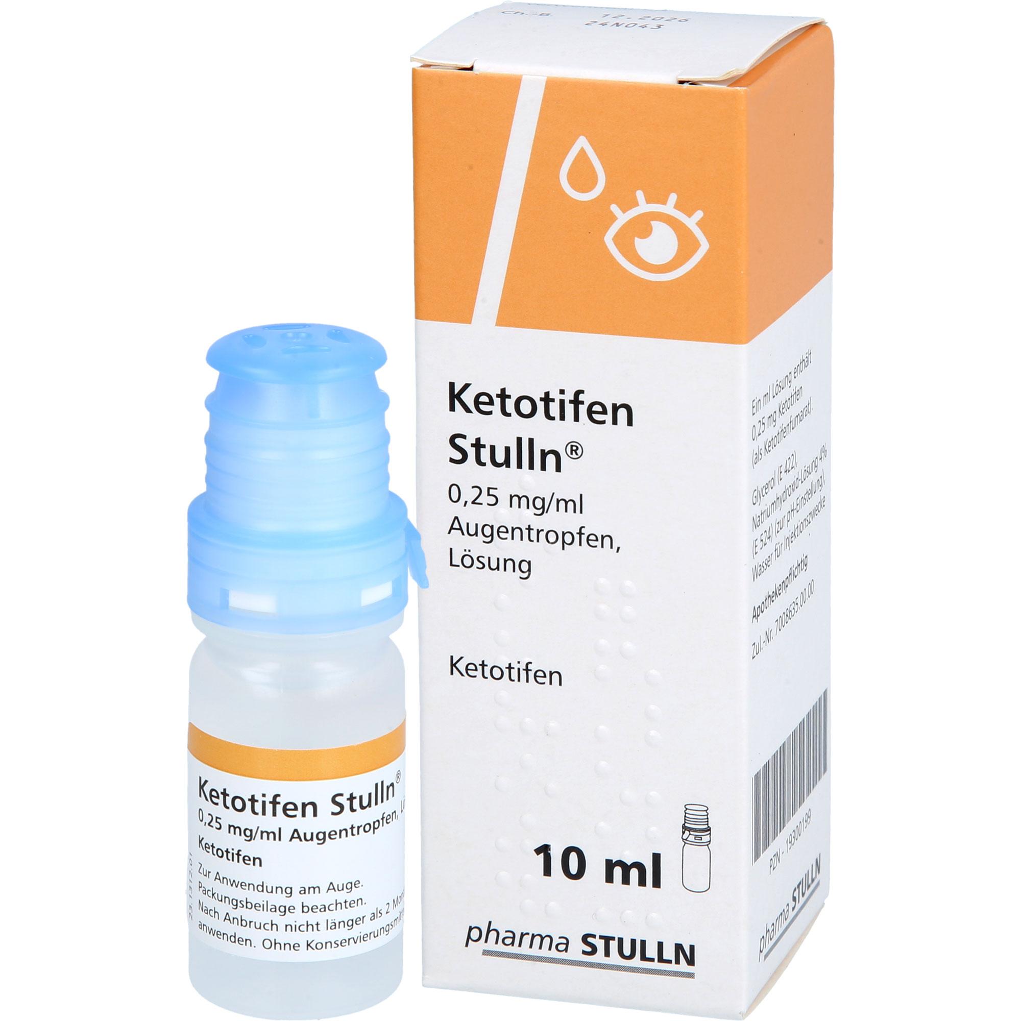 Ketotifen Stulln 0.25 mg/ml Augentropfen Lösung 10 ml PHARMA STULLN bei onfy.de kaufen 19300199