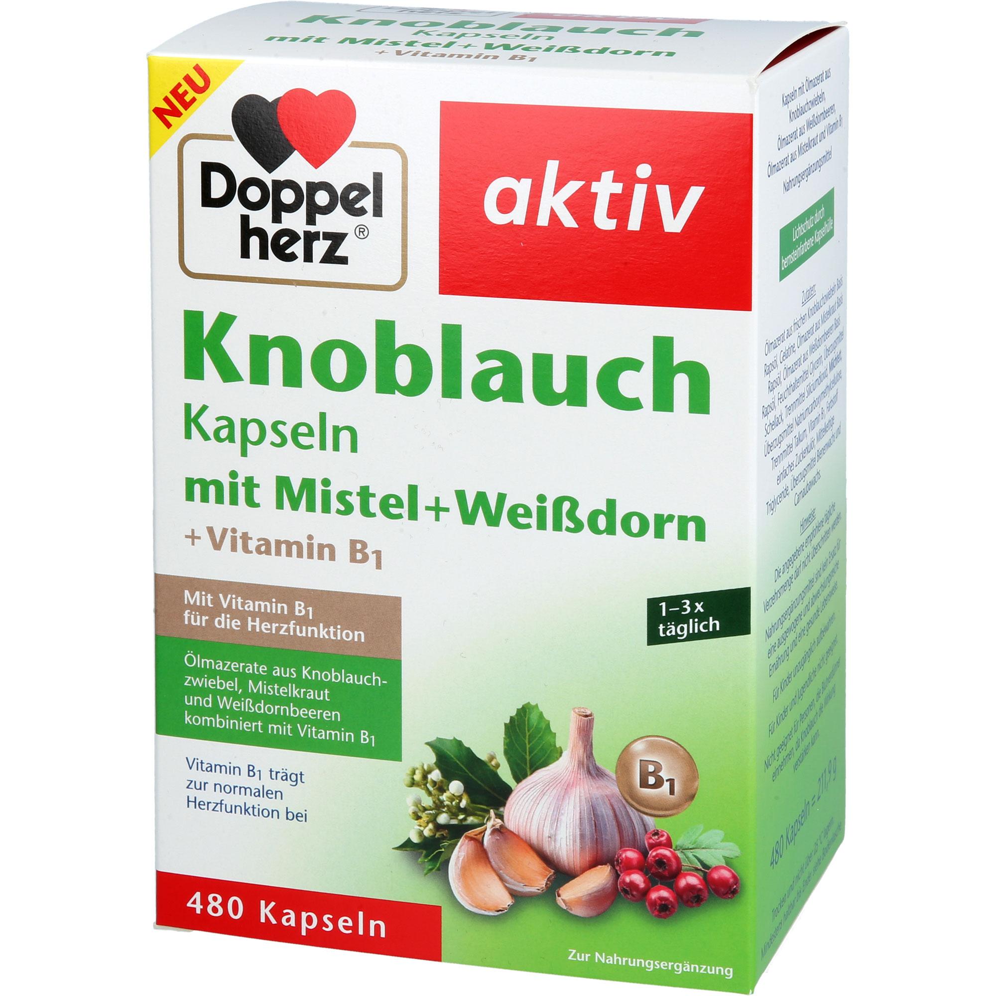 Doppelherz Knoblauch M. Mistel+weißdorn+vitamin B1 480 St Queisser Pharma bei onfy.de kaufen 19765739