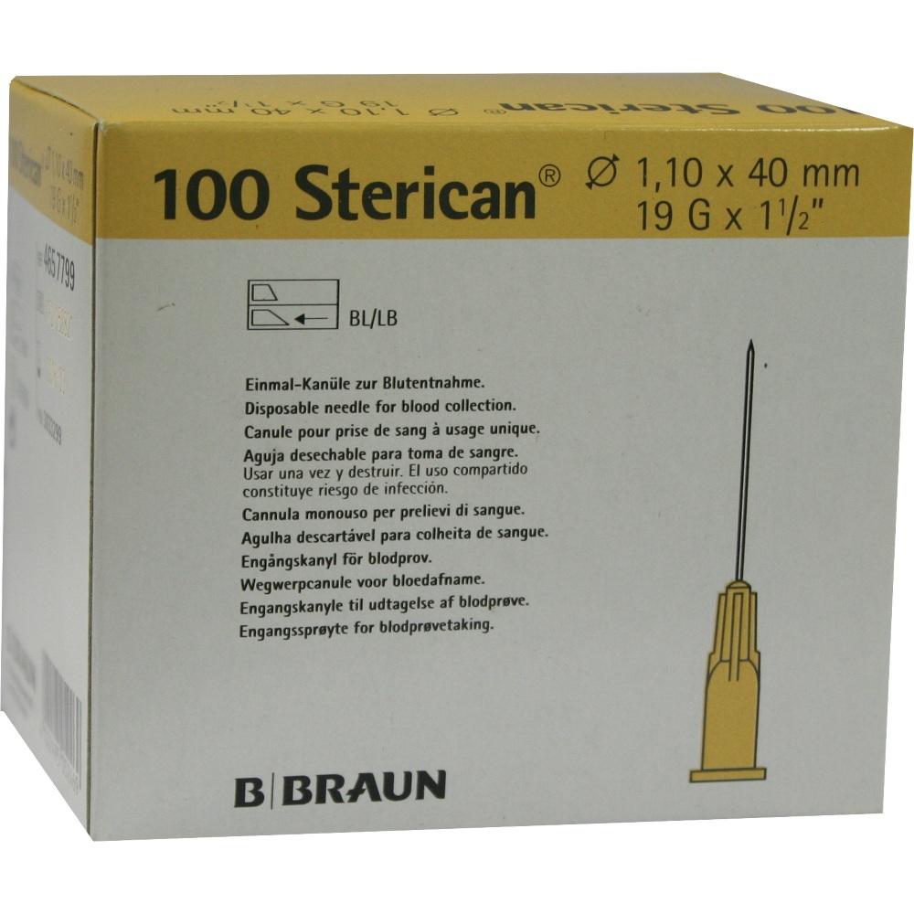 Sterican Kanülen 19Gx1 1/2 1.1x40Mm