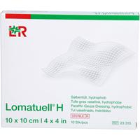 Lomatuell H Salbentüll 10x10 cm Steril null