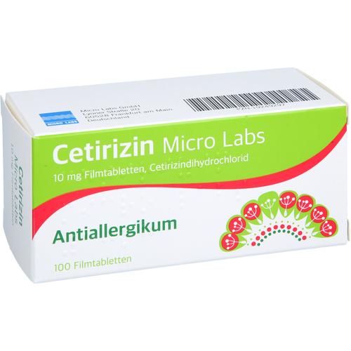 Cetirizin Micro Labs 10 mg Filmtabletten 100 St Micro Labs bei onfy.de kaufen 19249297