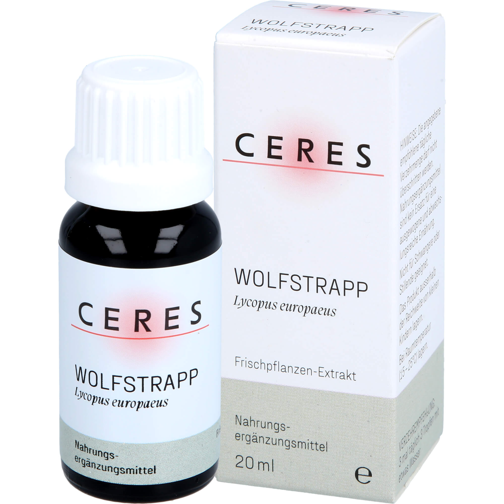 Ceres Wolfstrapp Lycopus Europaeus Extrakt 20 ml CERES Heilmittel bei onfy.de kaufen 19237549