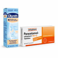 Olynth 0.05% F Kinder + Paracetamol-Ratiopharm 500mg Tabletten 2000000000107