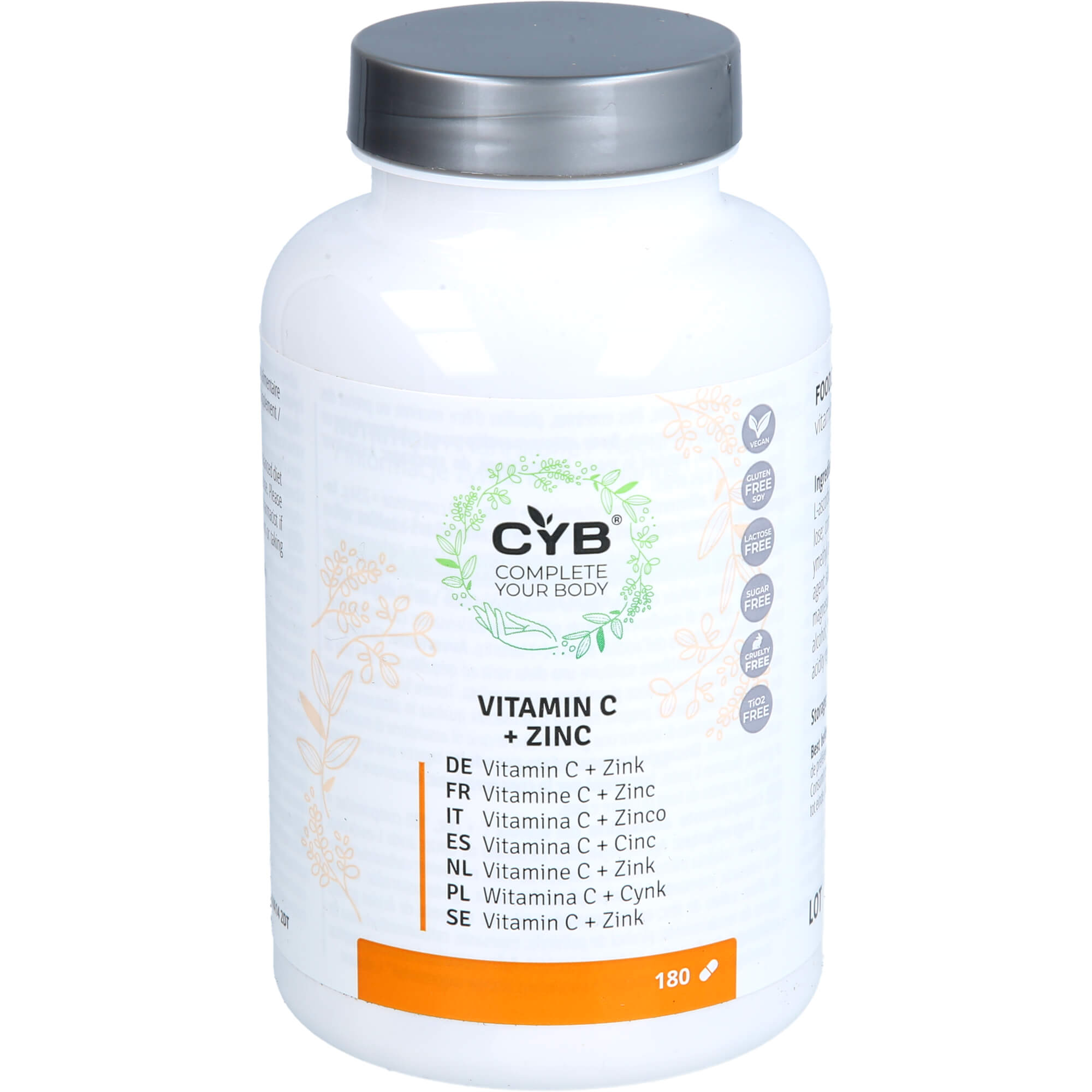 Cyb Vitamin C und Zink Hochdosiert Vegan null