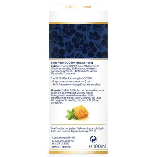  Mãnuka Honig Sirup MGO 250+ 100 ml Hager Pharma bei onfy.de kaufen 16878319