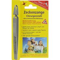 Zeckenzange Chirurgenstahl Geriffelt null