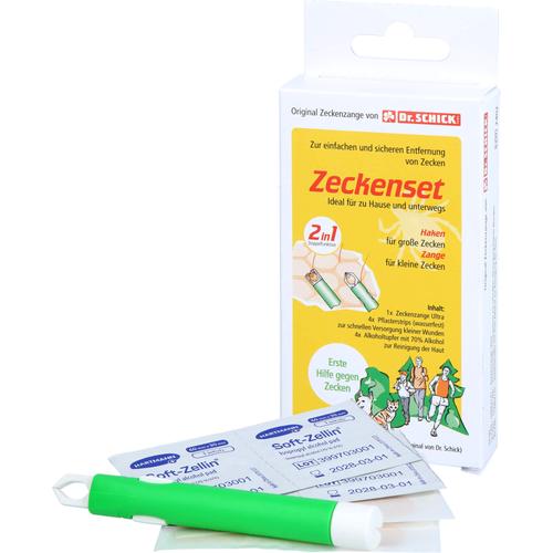 Zeckenset Dr.schick 9Tlg. Zange Pflaster Alk.-Tuch 1 St Inkosmia bei onfy.de kaufen 19148900