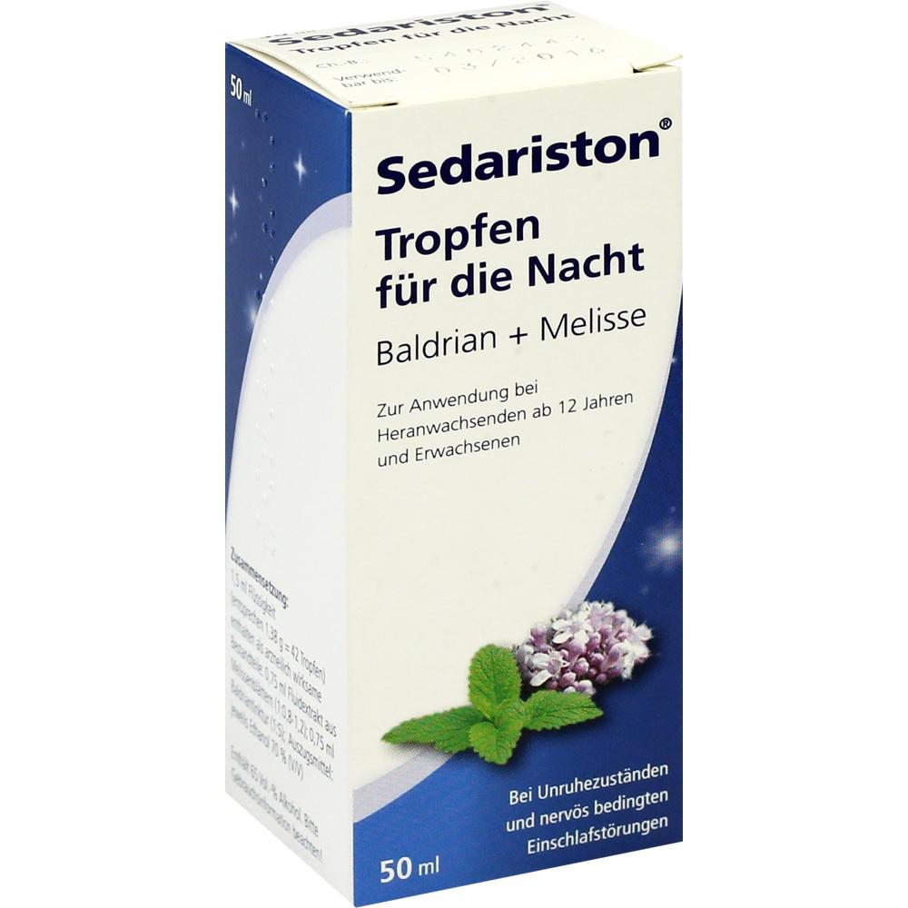 Sedariston Tropfen für die Nacht Baldrian+melisse null