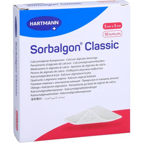 Sorbalgon Classic 5x5 cm Calciumalginat-Kompresse 10 St kohlpharma bei onfy.de kaufen 19294671
