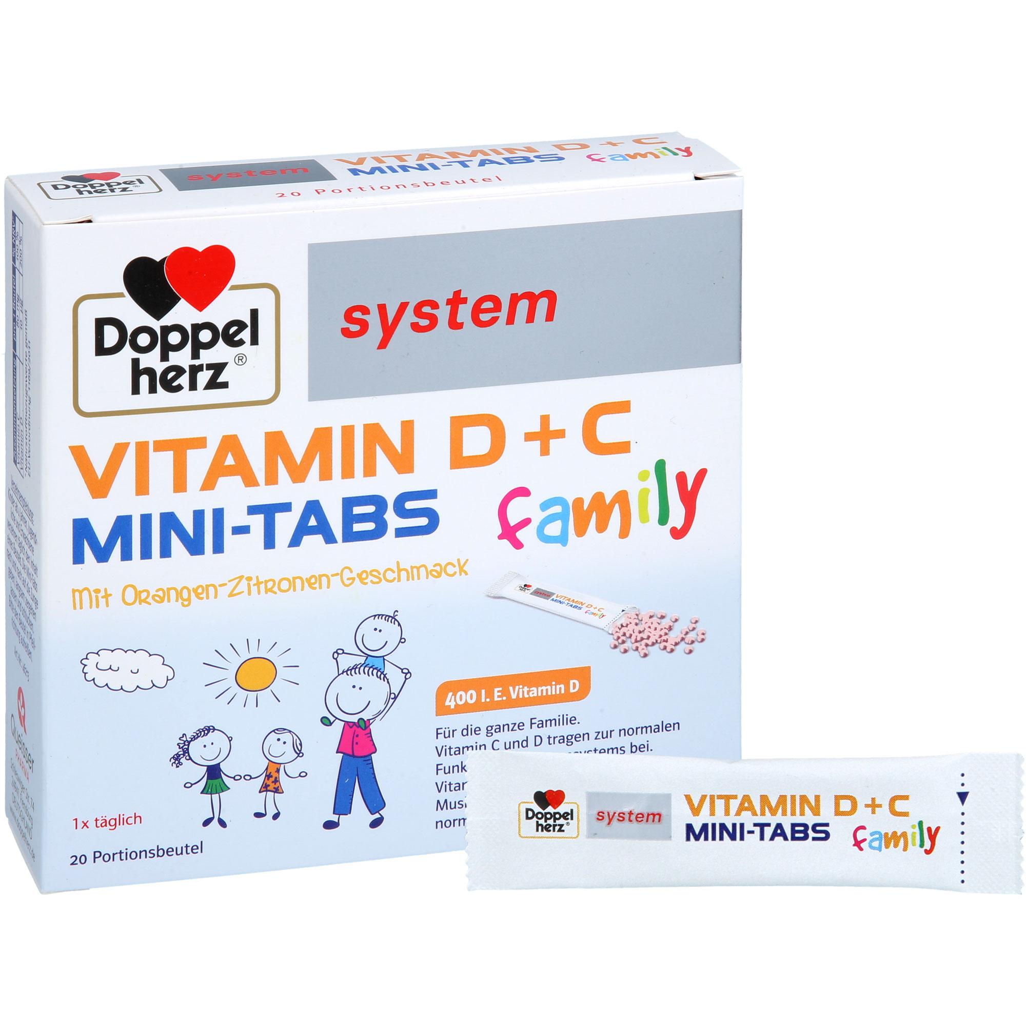 Doppelherz Vitamin D + C Mini-Tabs Family System 20 St Queisser Pharma bei onfy.de kaufen 19406785