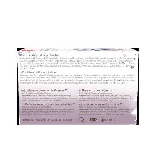 H&S Abwehrkraft mit Vitamin C 20x1.8 g H&S Tee - Gesellschaft bei onfy.de kaufen 16942000
