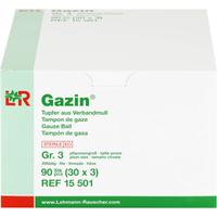 Gazin Tupfer Pflaumengroß Steril Gr. 3 20Fd. null