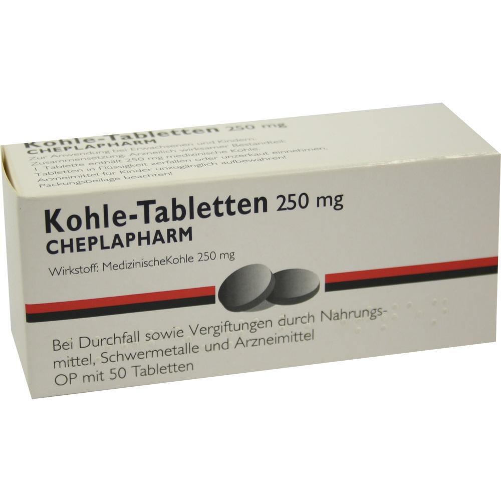 Kohle Tabletten null