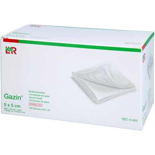 Gazin Mullkomp.5x5 cm Steril 8Fach 50x2 St EurimPharm Arzneimittel bei onfy.de kaufen 18672102