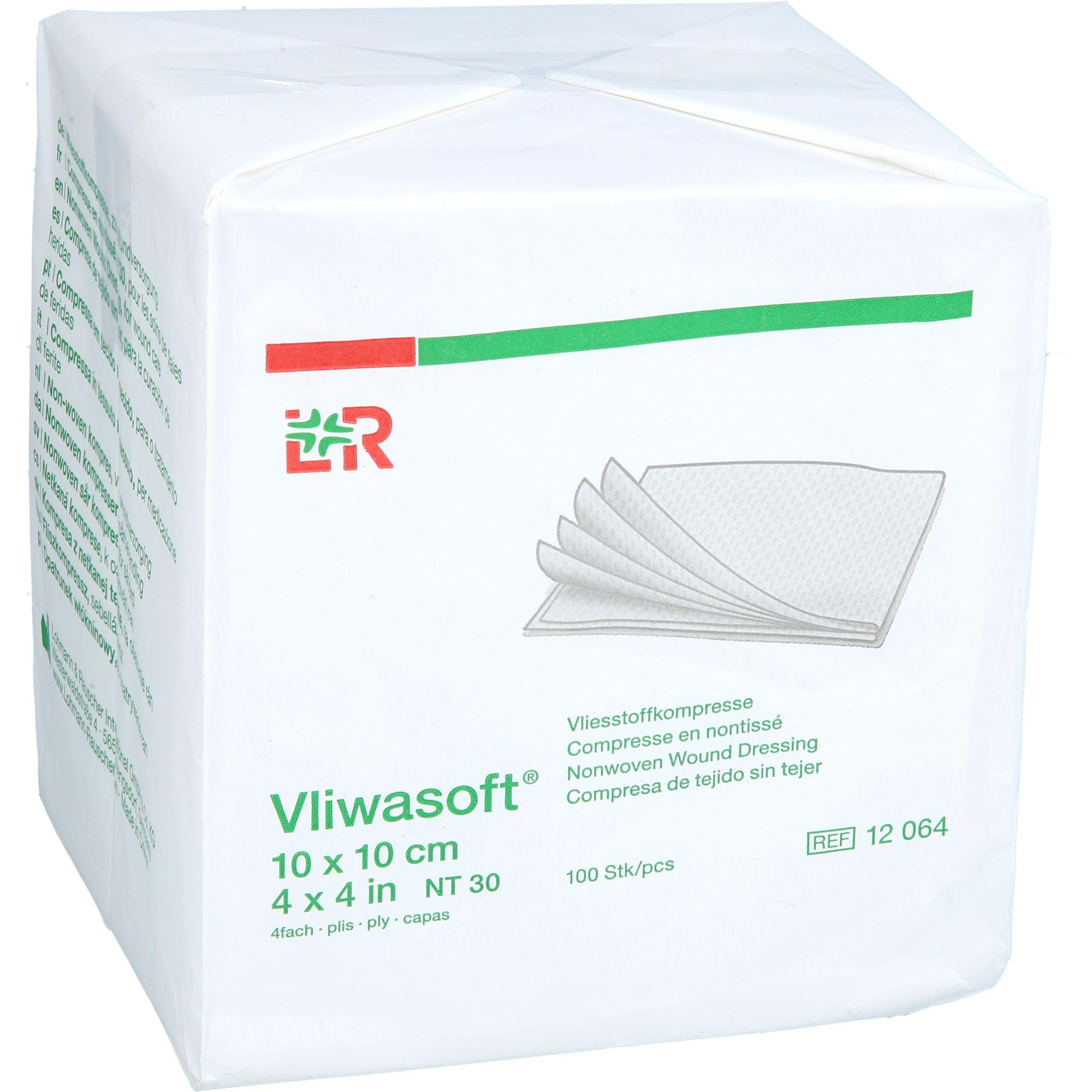 Vliwasoft Vlieskompressen Unsteril 10x10 cm 4L. 100 St Crosp Medical bei onfy.de kaufen 19377233